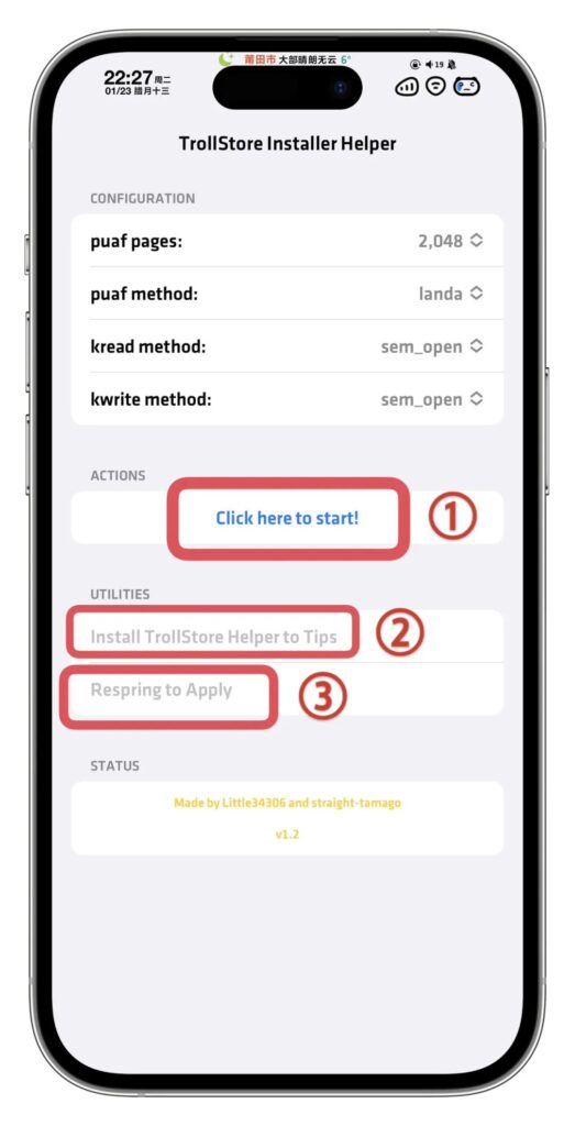 图片[23]-Trollstore 巨魔2永久签安装教程｜支持A8-A17  M1M2  iOS15.5-16.6.1-小昕官网